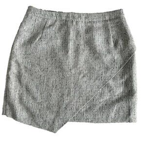 H&M Women’s Textured Asymmetrical Wrap Mini Skirt, Size 12